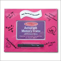 Pink Autograph Memory Frame