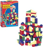 100 Wood Blocks Set by Melissa and Doug